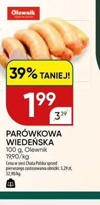 Parówkowa wiedeńska promocja w Chata Polska