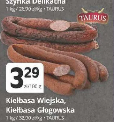Kiełbasa Głogowska Taurus promocja w Marketvita