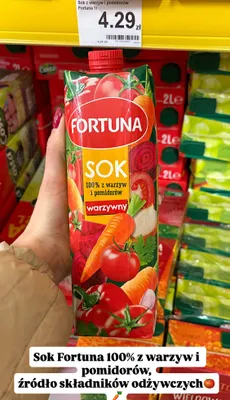 Sok 100% warzywny promocja w Dino