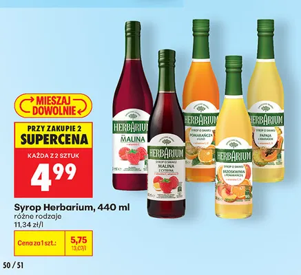 Syrop Herbarium promocja w Biedronka