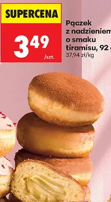 Pączek z nadzieniem o smaku tiramisu promocja w Biedronka