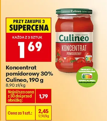 Koncentrat pomidorowy 30% promocja w Biedronka