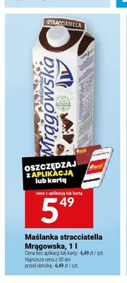 Maślanka stracciatella Mrągowska promocja w Twój Market