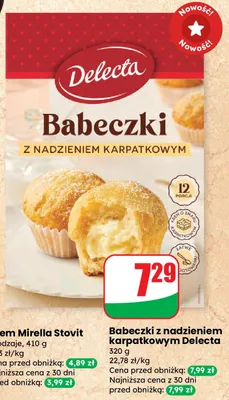 Babeczki z nadzieniem karpatkowym promocja w Dino