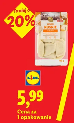 Pierogi ruskie Chef Select promocja w Lidl