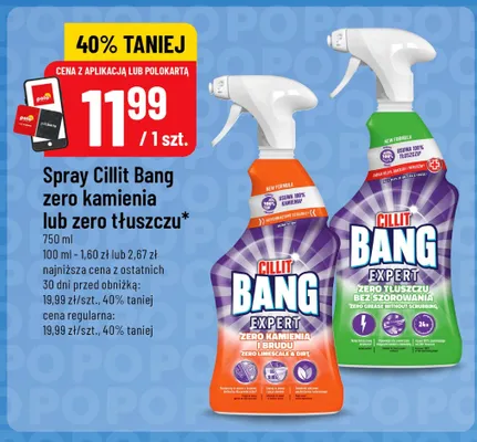 Spray do czyszczenia Cillit Bang Expert Zero Kamienia i Brudu promocja w POLOmarket
