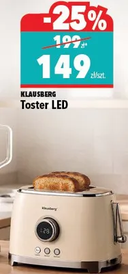Toster LED KLAUSBERG promocja w Biedronka Home