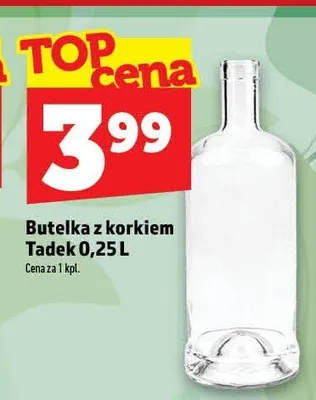 Butelka z korkiem Tadek 0,25 l promocja w TOPAZ
