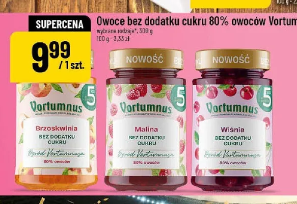 Owoce bez dodatku cukru Malina Vortumnus promocja w POLOmarket