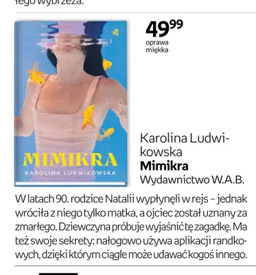 Książka Mimikra Karolina Ludwikowska promocja w Empik