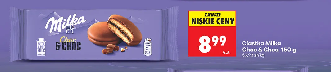 Ciastka Milka Choc & promocja w Biedronka