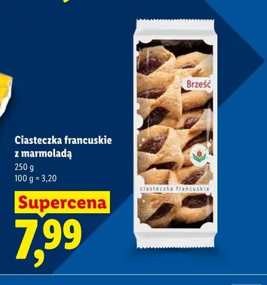Ciasteczka francuskie z marmoladą Brześć promocja w Lidl
