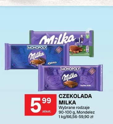 Czekolada Milka promocja w Chorten