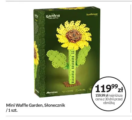 Klocki Mini Waffle Garden Słonecznik Marioinex promocja w Empik