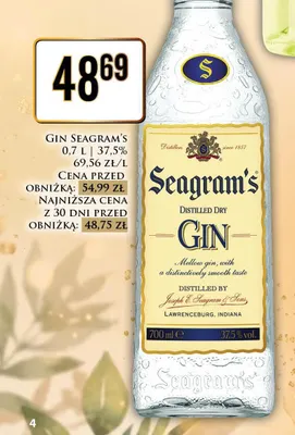 Gin Seagram's promocja w Dino