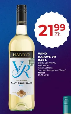 Wino czerwone wytrawne Hardys VR Merlot promocja w Duży Ben