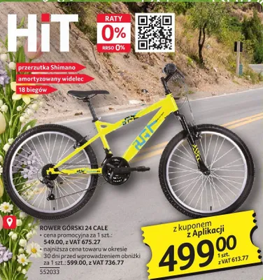 Rower górski 24 cale promocja w Selgros