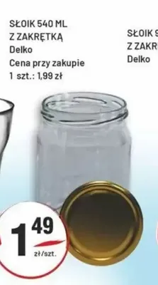 Słoik z zakrętką Delko promocja w Sedal