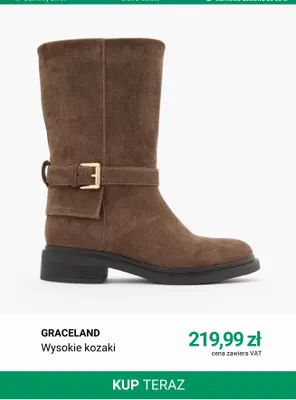 Wysokie kozaki Graceland promocja w Deichmann