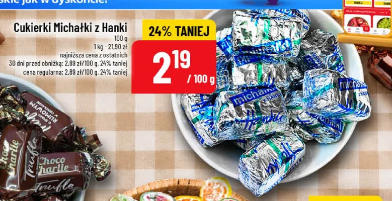 Cukierki Michałki z Hanki promocja w POLOmarket