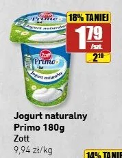 Jogurt naturalny Primo Zott promocja w API Market
