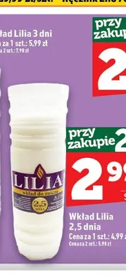 Wkład Lilia 2,5 dnia promocja w TOPAZ