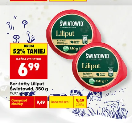 Ser żółty Liliput Światowid promocja w Biedronka