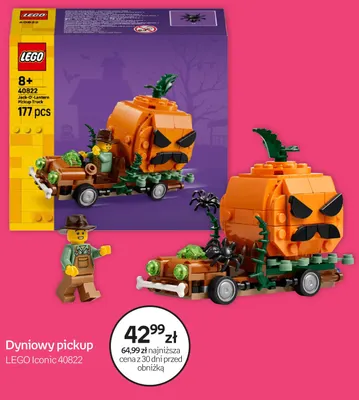 Klocki Dyniowy pickup LEGO Iconic 40822 promocja w Empik
