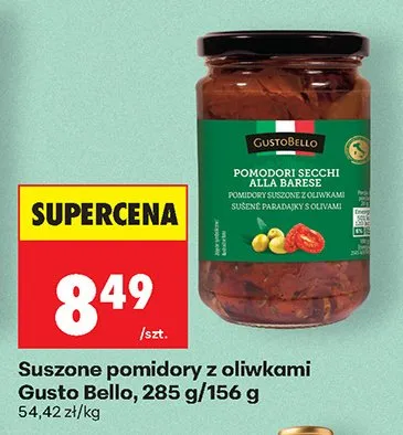 Suszone pomidory z oliwkami promocja w Biedronka