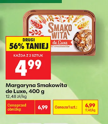 Margaryna Smakowita de Luxe promocja w Biedronka