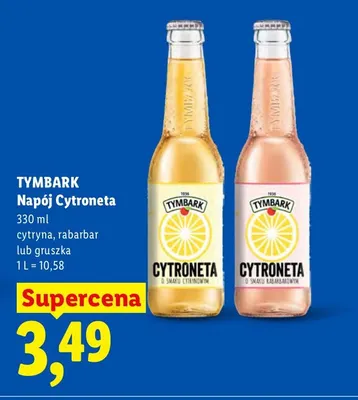 Napój Cytroneta gruszka Tymbark promocja w Lidl