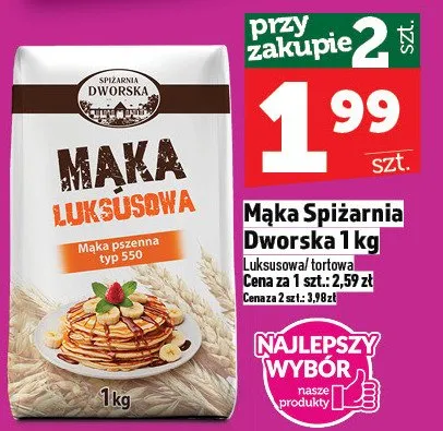 Mąka Spiżarnia Dworska luksusowa/tortowa promocja w TOPAZ