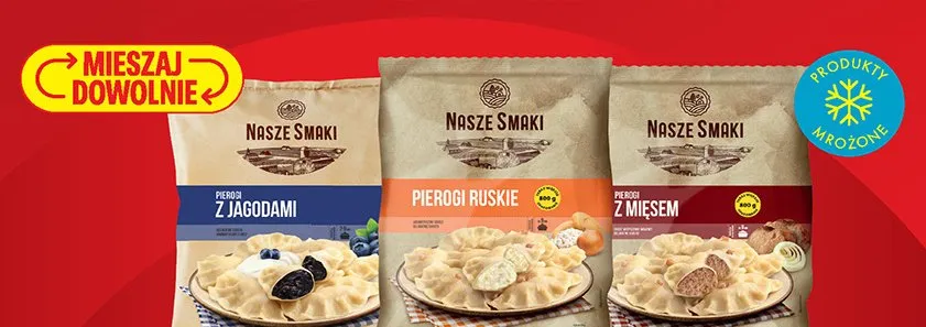 Pierogi wszystkie rodzaje promocja w Biedronka