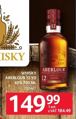 Whisky Aberlour 12 YO promocja w Selgros