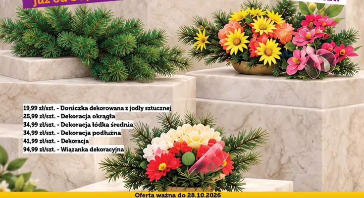 Dekoracja podłużna promocja w TOPAZ
