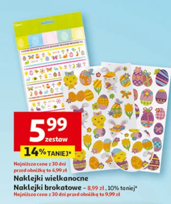 Naklejki wielkanocne promocja w Auchan
