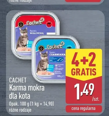 Karma mokra dla kota CACHET promocja w Aldi