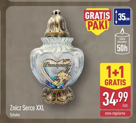 Znicz Serce Xxl promocja w Aldi