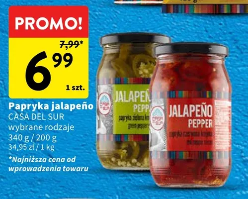 Papryka jalapeño czerwona krojona Casa Del Sur promocja w Intermarche