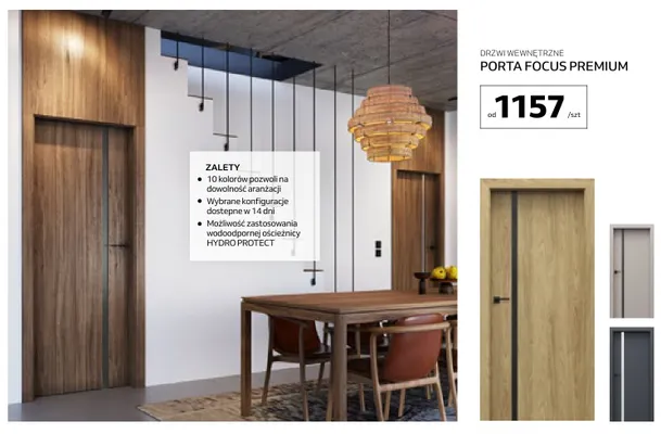 Drzwi wewnętrzne Porta Focus Premium promocja w Komfort