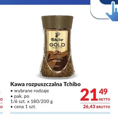 Kawa rozpuszczalna Tchibo Gold Selection promocja w Makro