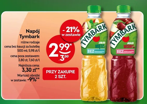 Napój jabłko mięta promocja w Żabka