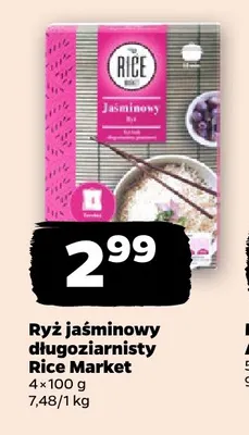 Ryż jaśminowy długoziarnisty Rice Market promocja w Netto