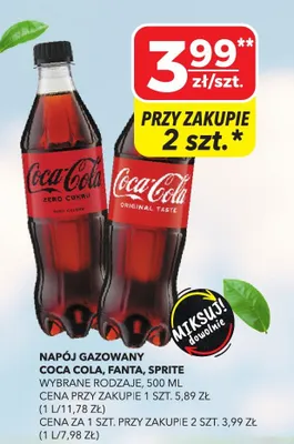 Napój gazowany Coca-Cola Original Taste promocja w Top Market