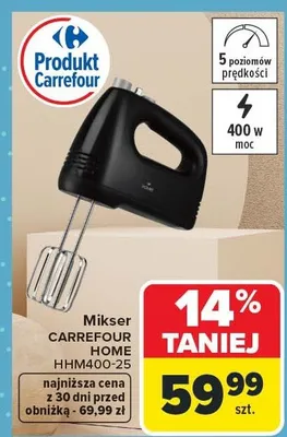 Mikser CARREFOUR HOME HHM400-25 promocja w Carrefour