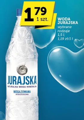 Woda Jurajska wybrane rodzaje promocja w Euro Sklep