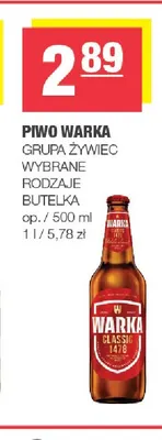 Piwo Warka promocja w SPAR