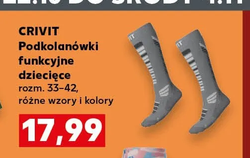 Podkolanówki funkcyjne dziecięce Crivit promocja w Kaufland
