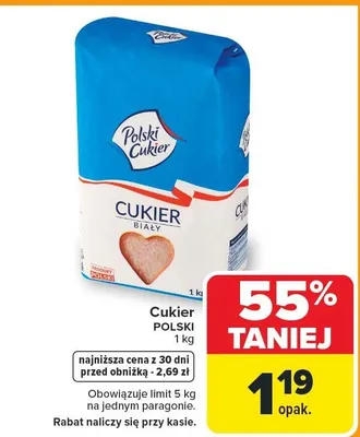 Cukier promocja w Carrefour