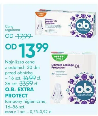 Tampony higieniczne promocja w Super-Pharm